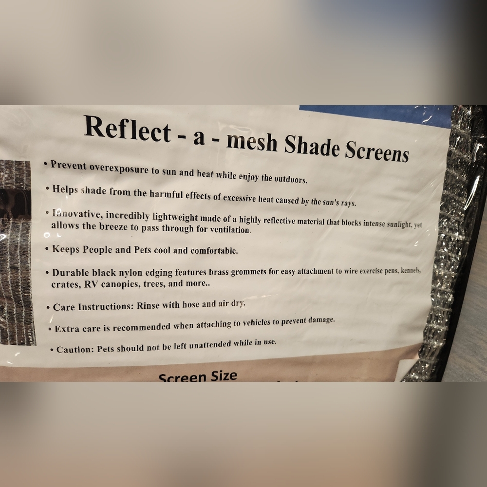 Reflective Mesh Shade Screen - Picture 4 of 6